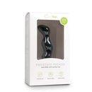 BUTT PLUG SILICONE RIBBED PRETO