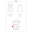 BABYDOLL COM TANGA CONTICA OBSESSIVE PRETO