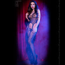 CATSUIT CR-4055 PRETO ESTAMPADO