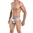 CUECA BRILHANTE CHEEKY BRIEF PROVOCATIVA PRATEADA