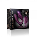 VIBRADOR PARA CASAL ROCK-CHICK DIVA PURPLE REMOTE COM COMANDO E CARREGADOR USB