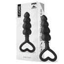 PLUG ANAL CUORE PRETO SILICONE