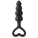 PLUG ANAL CUORE PRETO SILICONE