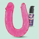 DEEP DIVER DILDO DUPLO COM LUBRIFICANTE ANAL 50ML CRUSHIOUS