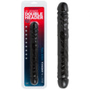 DILDO DUPLO JR. VEINED DOUBLE HEADER 12'' PRETO
