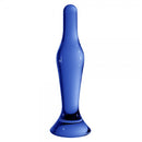 DILDO EM VIDRO FLASK CHRYSTALINO AZUL