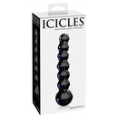 DILDO EM VIDRO ICICLES Nº51 PRETO