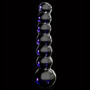 DILDO EM VIDRO ICICLES Nº51 PRETO