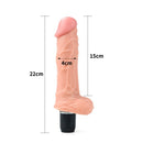 VIBRADOR REALISTICO COM TESTÍCULOS FLEXI 9" FLESH