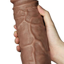 LOVETOY DILDO KING 10.5" COM VIBRAÇÃO CHUBBY BROWN
