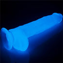 DILDO LUMINOSO 10" BLUE LIGHT