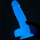 DILDO LUMINO 7.5" BLUE LIGHT