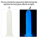 DILDO LUMINOSO 8" BLUE LIGHT