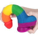 DILDO PRIDER 9" LIQUID SILICONE