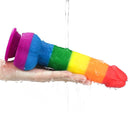 DILDO PRIDER 9" LIQUID SILICONE