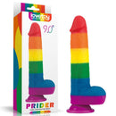DILDO PRIDER 9" LIQUID SILICONE