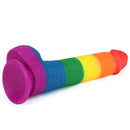 DILDO PRIDER 9" LIQUID SILICONE