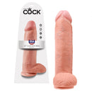 DILDO REALÍSTICO COM TESTÍCULOS KING COCK 12”