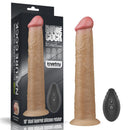 VIBRADOR DE DUPLA CAMADA COM ROTAÇÃO PLANITUM SILICONE 10"