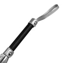CHICOTE FAUX LEATHER SILVER AND BLACK