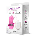 OVO VIBRATÓRIO E GIRATÓRIO HIIBO COM CONTROLE REMOTO USB SILICONE ROSA