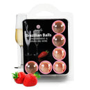 BOLINHAS BRASILEIRAS COM AROMA A MORANGO CHAMPANHE 6 x 4GR