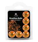 BOLAS LUBRIFICANTES BRAZILIAN BALLS EFEITO CALOR 6 x 4GR
