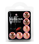 BOLINHAS BRASILEIRAS COM AROMA A MORANGO CHAMPANHE 6 x 4GR