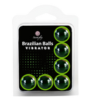 BOLAS LUBRIFICANTES BRAZILIAN BALLS EFEITO VIBRADOR LIQUIDO 6 x 4GR