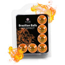 BOLAS LUBRIFICANTES BRAZILIAN BALLS EFEITO CALOR 6 x 4GR