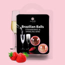 BOLINHAS BRASILEIRAS COM AROMA A MORANGO CHAMPANHE