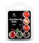 BOLAS LUBRIFICANTES BRAZILIAN BALLS MULTISABORES 6 x 4GR