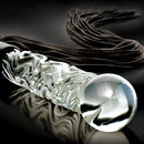 DILDO EM VIDRO COM CHICOTE ICICLES Nº38