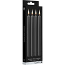 VELAS LARGAS PARA BDSM PRETAS 4 UNID
