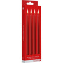 VELAS LARGAS PARA BDSM VERMELHAS 4 UNID
