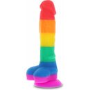 DILDO RAINBOW LOVER ARCO-ÍRIS 8"