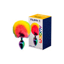 PLUG FILIPPI METAL COM POMPOM ARCO-ÍRIS