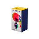 PLUG FILIPPI METAL COM POMPOM ARCO-ÍRIS
