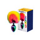 PLUG FILIPPI METAL COM POMPOM ARCO-ÍRIS