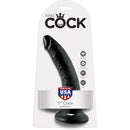 DILDO REALÍSTICO KING COCK 7” PRETO