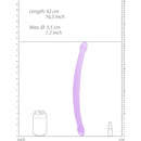 DILDO DUPLO CRYSTAL CLEAR