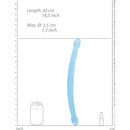 DILDO DUPLO CRYSTAL CLEAR