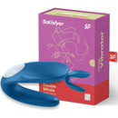 VIBRADOR PARA CASAL SATISFYER DOUBLE WHALE COM CARREGADOR USB