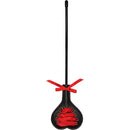 MINI CHIBATA PRETA EM CORAÇÃO COM LAÇO VERMELHO OUCH!