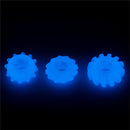 CONJUNTO DE 3 ANEIS PARA O PÉNIS COM LUZ AZUL