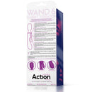 VIBRADOR COM ESTIMULADOR CLITORIANO E MASSAJADOR RECARREGÁVEL INTOYOU DOUBLE ACTION N. 15 ROXO