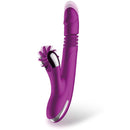 VIBRADOR TRIPLA FUNÇÃO COM ESTIMULADOR CLITORIANO RECARREGÁVEL