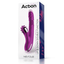 VIBRADOR TRIPLA FUNÇÃO COM ESTIMULADOR CLITORIANO RECARREGÁVEL