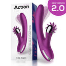 VIBRADOR COM ESTIMULADOR CLITORIANO RECARREGÁVEL