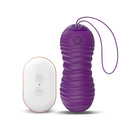 OVO VIBRATÓRIO COM MOVIMENTO PARA CIMA E PARA BAIXO CONTROLE REMOTO ROXO